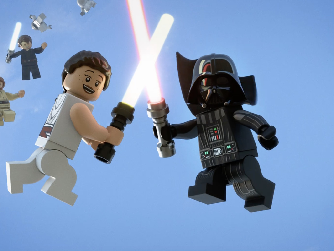 16Pc Mini Figuras Lego Yoda Vader Star Wars Fit C-3PO Han Solo Chewbacca Kanobi 