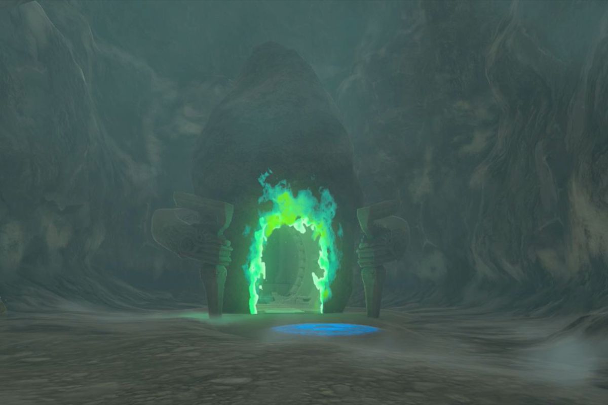 The Legend of Zelda: Tears of the Kingdom Wao-os Shrine inside the West Lake Totori Cave