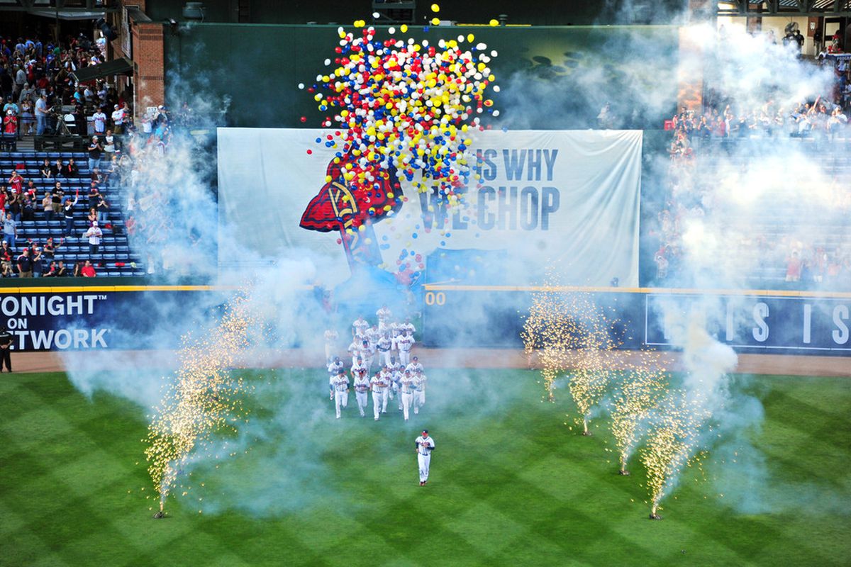 Fireworks were everywhere in Atlanta tonight; before, during, and after the Braves 10-8 win in the 2012 home opener.