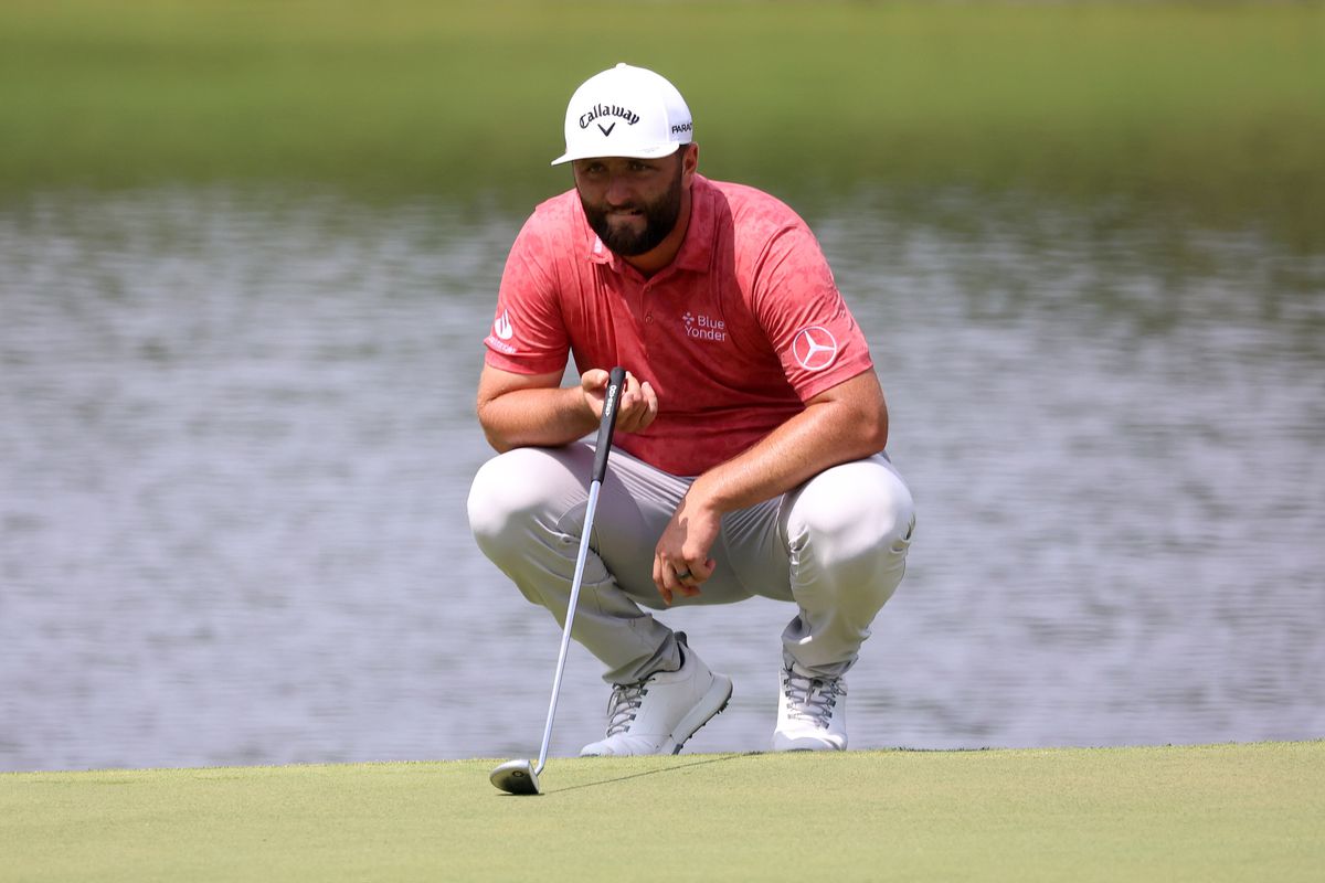 Jon Rahm during the final round of the FedEx St. Jude Championship on August 13, 2023 at TPC Southwind in Memphis, Tennessee.