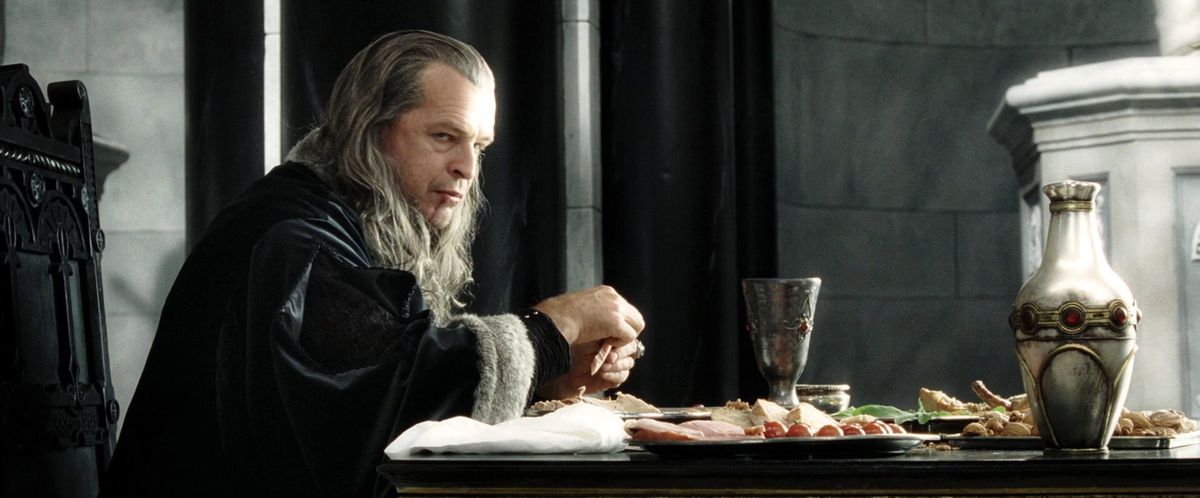 John Noble as Denethor, Steward of Gondor in The Return of the King.