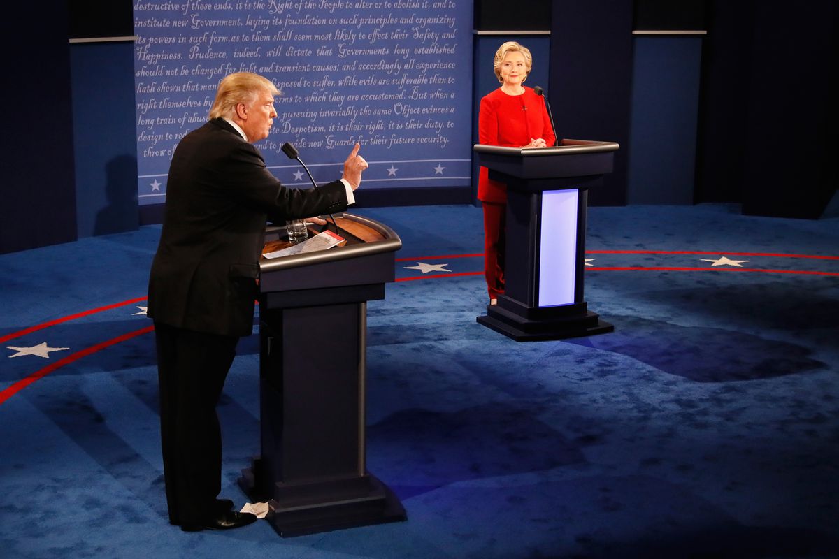 Hillary Clinton And Donald Trump Face Off In First Presidential Debate At Hofstra University