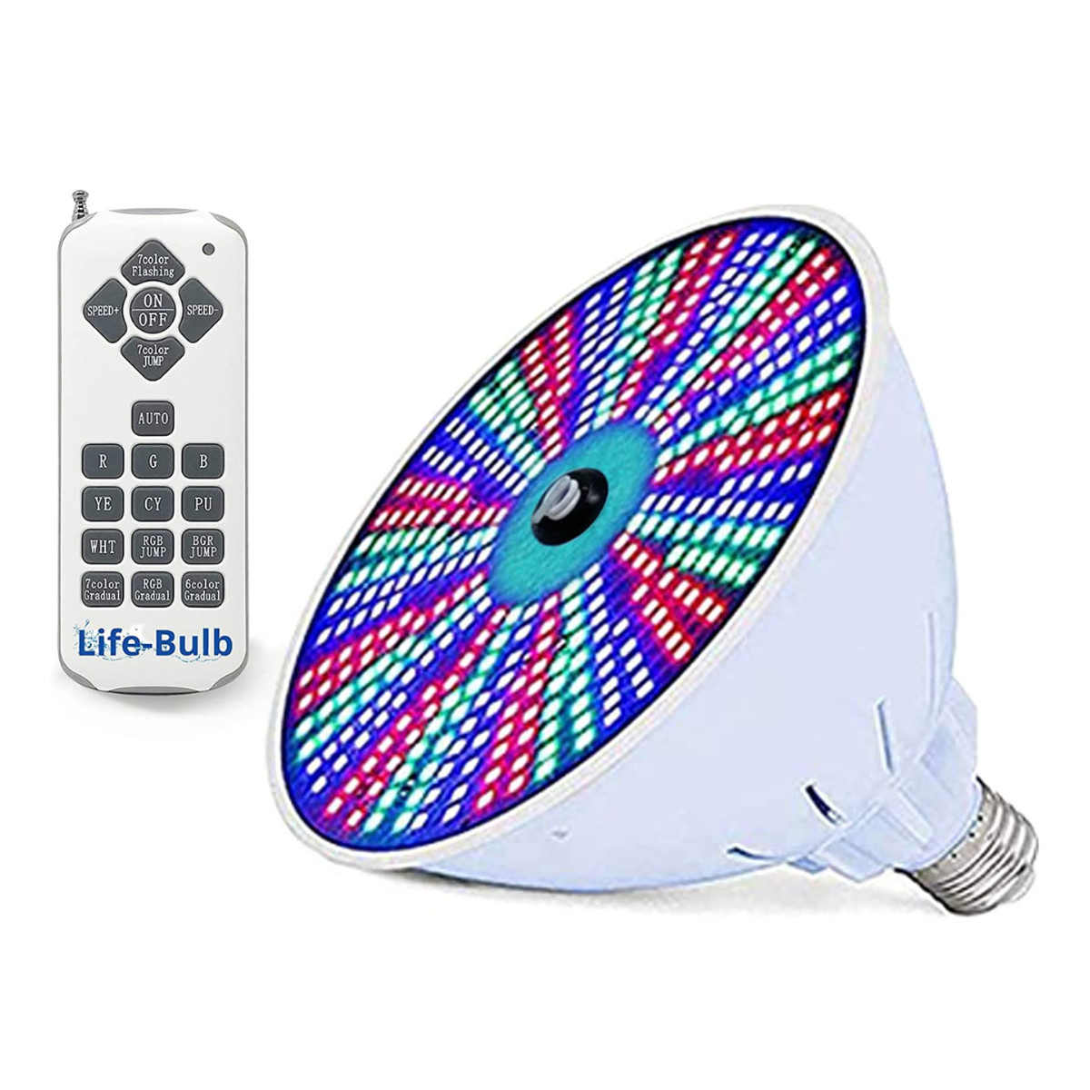 Life-Bulb LED Color Pool Light Bulb with remote control.