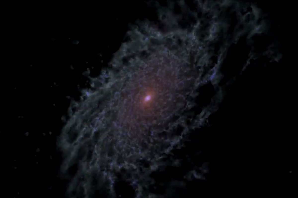 NASA galaxy simulation