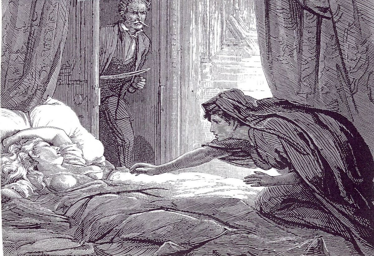 Illustration for the fourth installment of “Carmilla” by D.H. Friston.