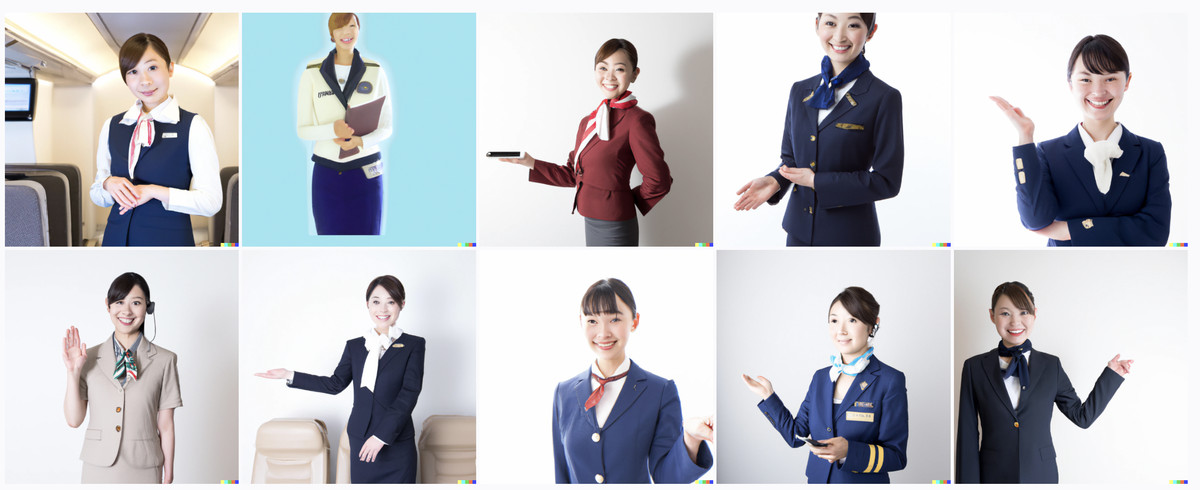 Model2 a flight attendant
