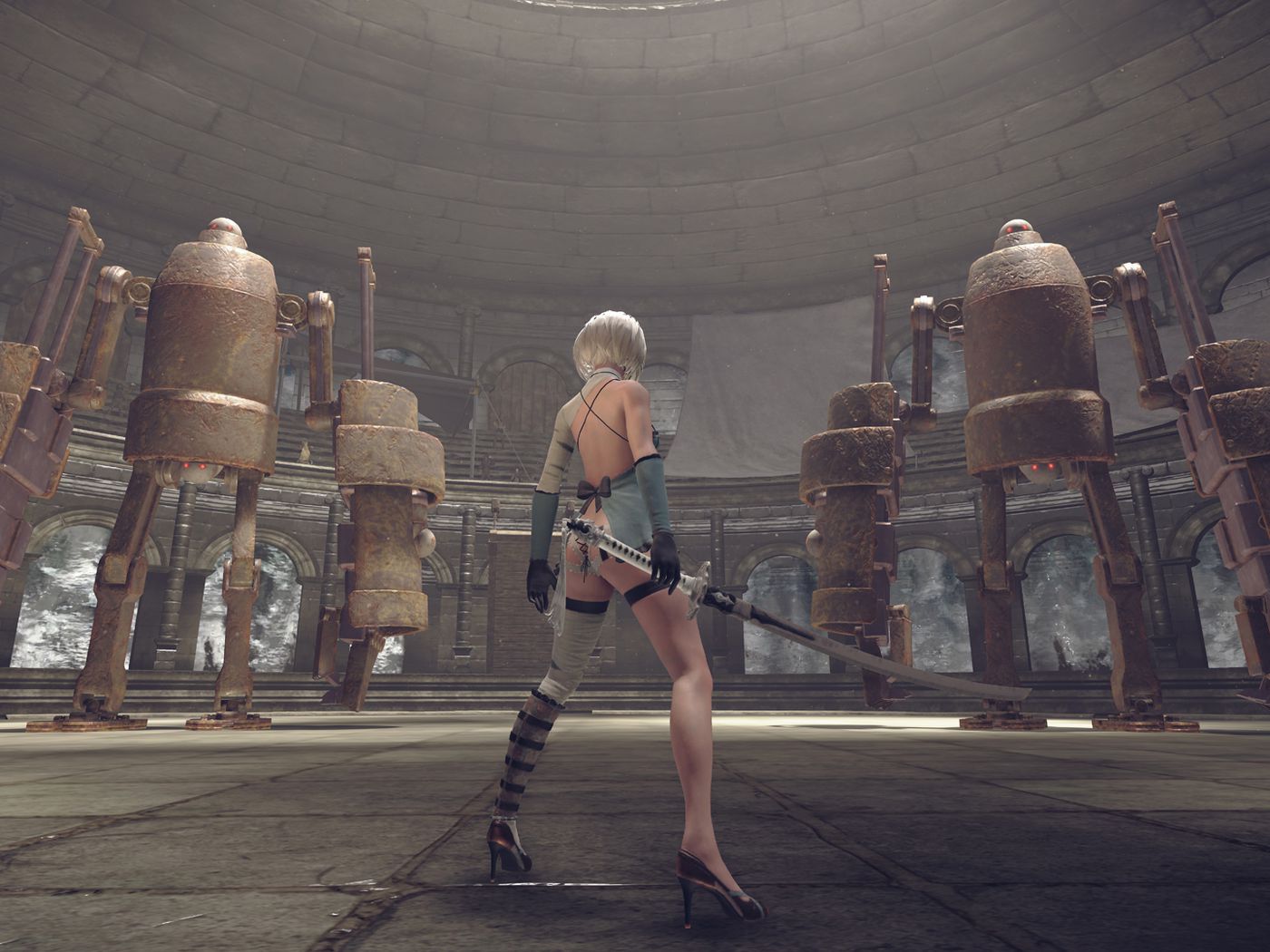 seksueel klassiek te ontvangen Nier: Automata DLC lets players dress like original Nier characters, fight  Square Enix CEO - Polygon