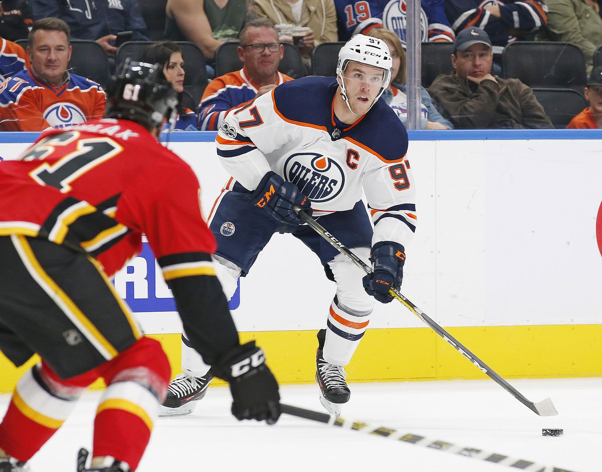 NHL: Preseason-Calgary Flames at Edmonton Oilers