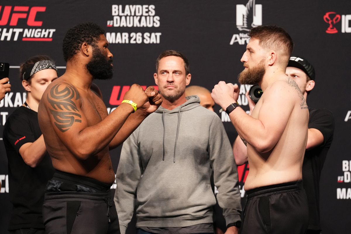 UFC Fight Night: Blaydes v Daukaus Weigh-in