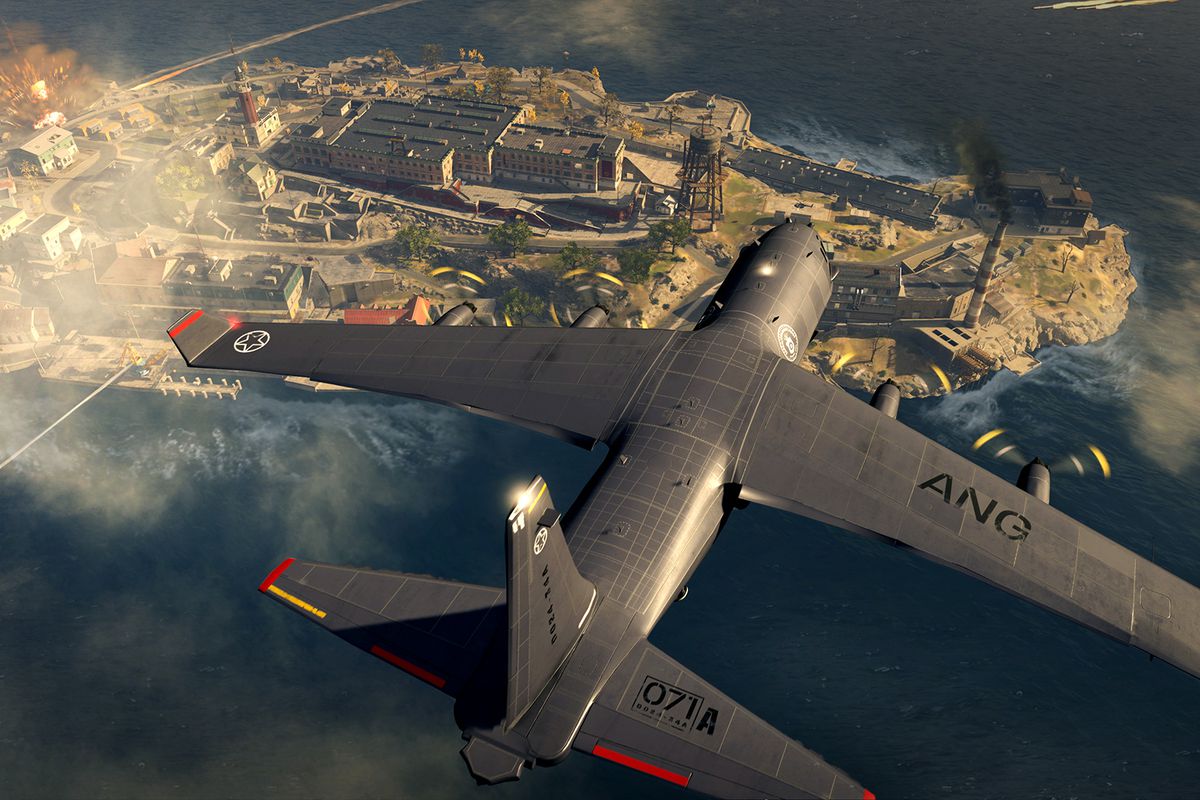 The plane flying over Rebirth Island in Call of Duty: Warzone