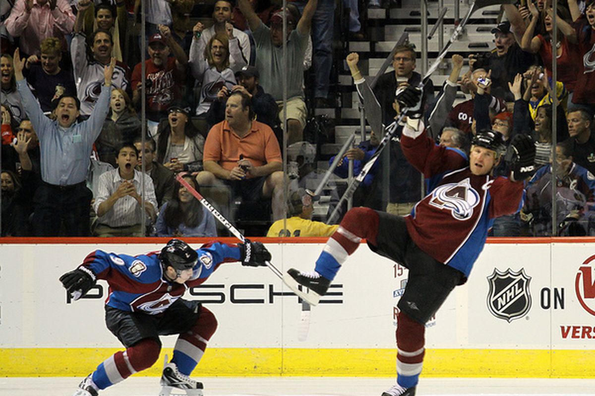 Matt Duchene is doing incredible things.  Don't believe me?  Talk to the guy in the white shirt.