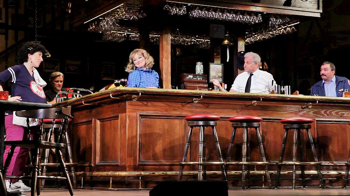 Sarah Sirota (from left), Jilian Louis, Barry Pearl and Buzz Roddy star in “Cheers Live on Stage.” | MATTHEW JOHN HALLBACH