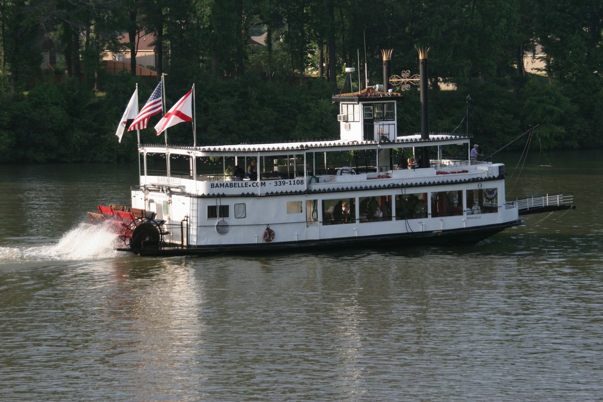 Bama Belle boat on the Black Warrior River.