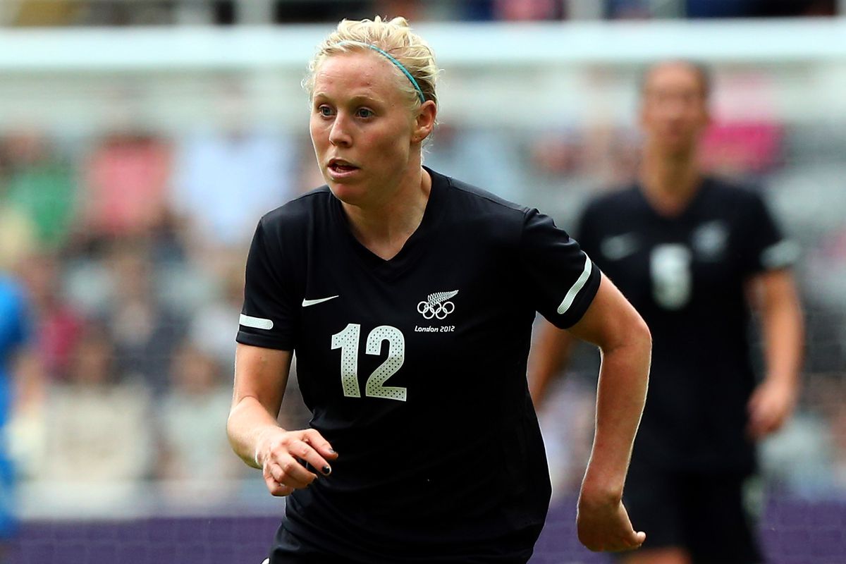 Betsy Hassett and her New Zealand Football Ferns are in the same group as Alex Morgan and Team USA in Rio next month.