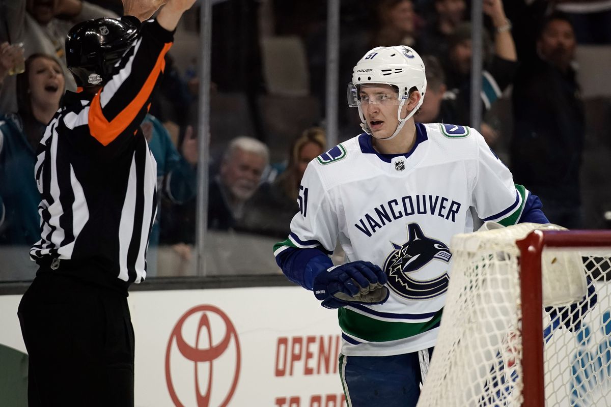 NHL: Vancouver Canucks at San Jose Sharks