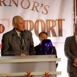 Vern Law; Lifetime Achievement Award; Governor's State of Sport Awards; May 10, 2016; Salt Lake City.