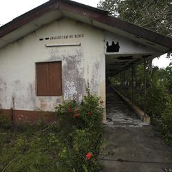 In this photo taken Tuesday, May, 8. 2012, an abandoned administrative block of the former prison known as Tekunle on Ita Oko Island outside of Lagos, Nigeria.