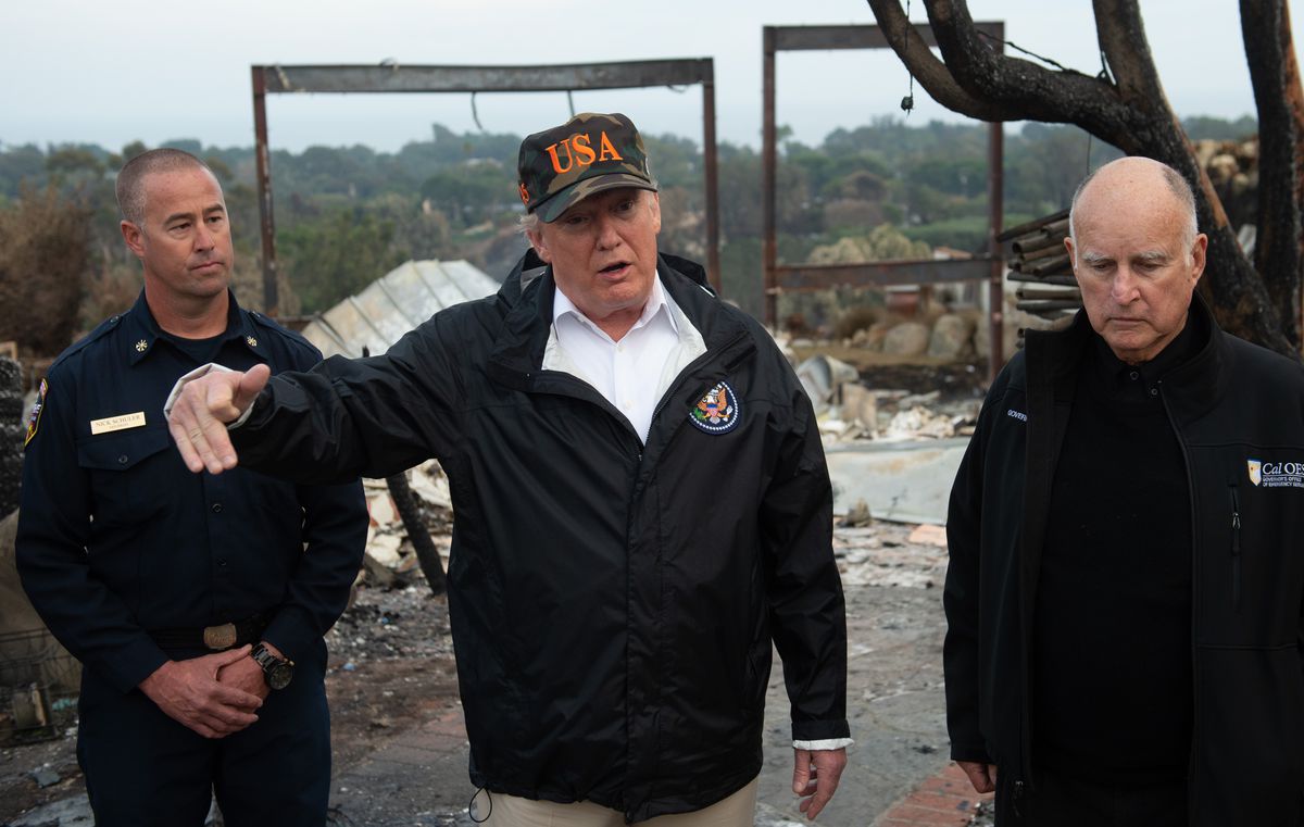 President Donald Trump tours the wreckage of the Camp Fire, the deadliest and most destructive wildfire in California history.