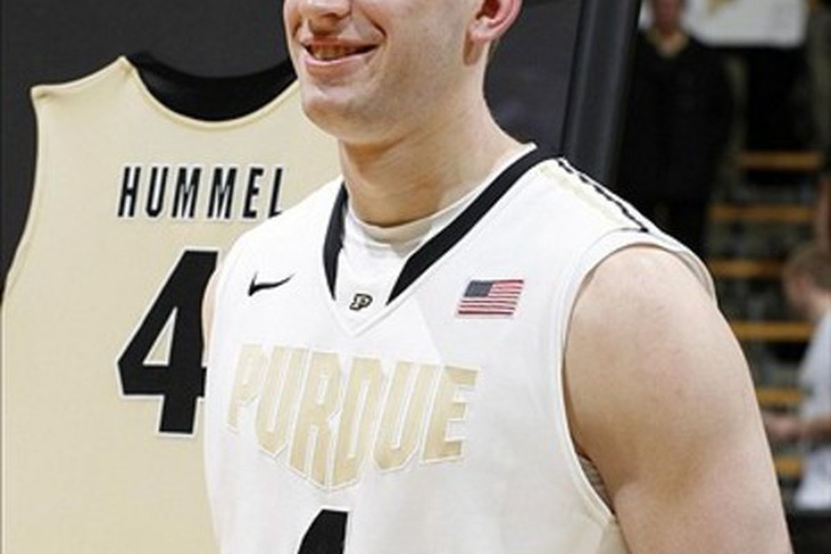 Robbie Hummel has been and will be as celebrated as any player in Purdue history.   Mandatory Credit: Brian Spurlock-US PRESSWIRE