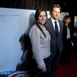 Actor Bradley Cooper and Taya Kyle, left, widow of US Navy SEAL Chris Kyle, arrive at the Washington premiere of the movie “American Sniper” at Burke Theatre at the U.S. Navy Memorial in Washington, Tuesday, Jan. 13, 2015. Cooper played Chris Kyle, the deadliest sniper in American military history and author of the book “American Sniper," made into a movie with the same title.