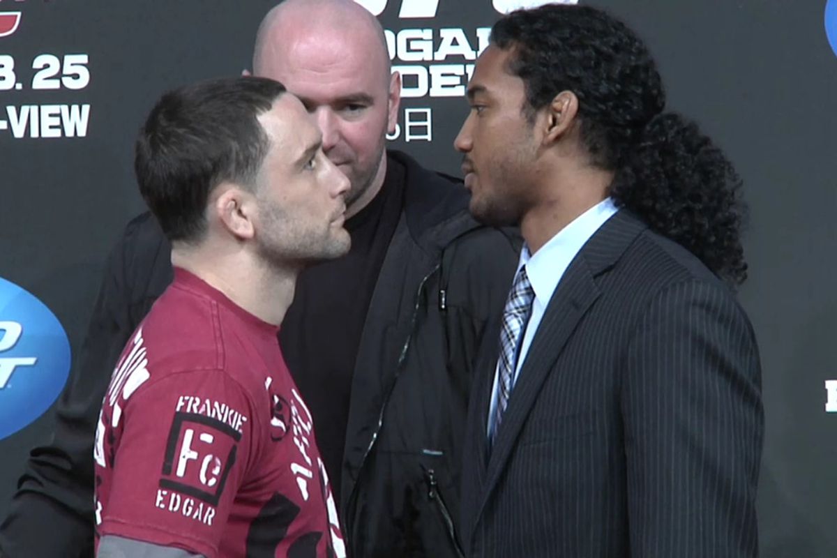 Frankie Edgar (left) vs. Ben Henderson (right) takes place in the main event of UFC 144 on Sat., Feb. 25, 2012, at the Saitama Super Arena in Saitama, Japan. 