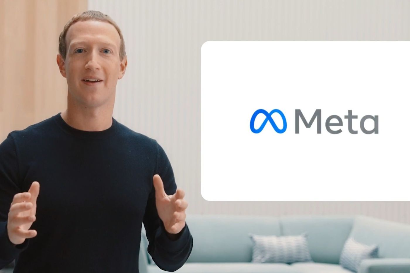 Facebook's new name is Meta Mark Zuckerberg