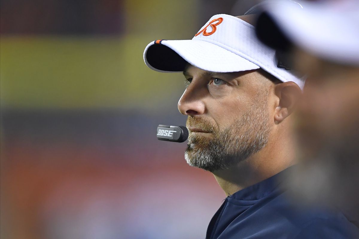 Matt Nagy is 25-16 as head coach, but his offense ranks 29th in scoring and yards this season.