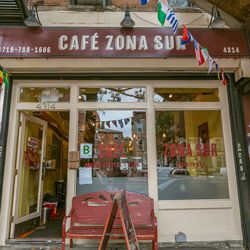 <b>↑</b>Embrace the neighborhood, everyone-knows-your-name vibe of Sunset Park at <b><a href=" http://www.cafezonasur.com/">Cafe Zona Sur</a></b> (4314 4th Avenue). The cozy spot has an outdoor patio where you can enjoy the last warm days of the year, and