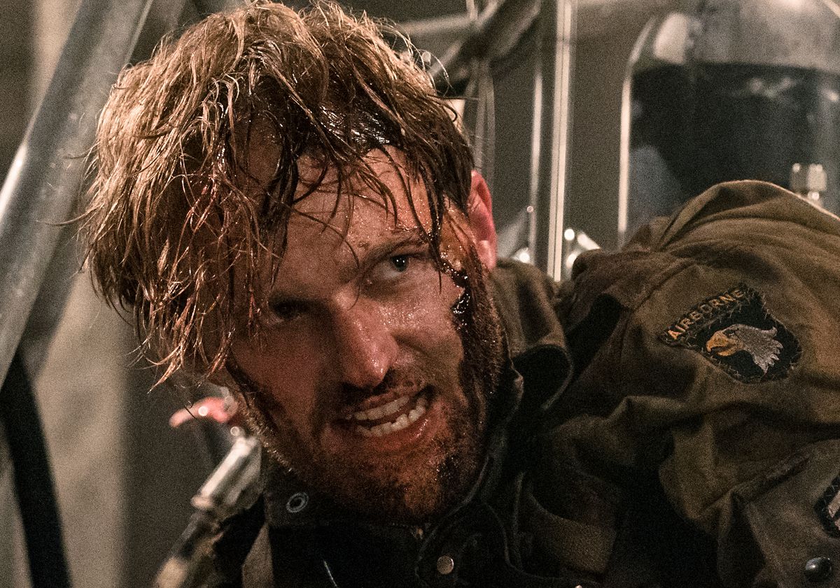 Wyatt Russell as Ford in the film, OVERLORD by Paramount Pictures