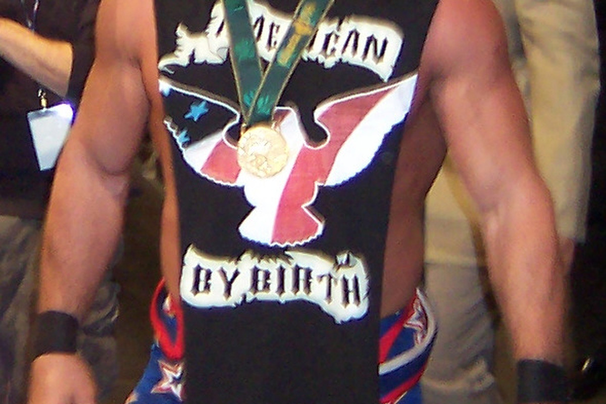 Kurt Angle - wrestling's rusted Tin Woodman without any oil.  Photo via <a href="http://upload.wikimedia.org/wikipedia/commons/0/02/Kurt_Angle.png">upload.wikimedia.org</a>.