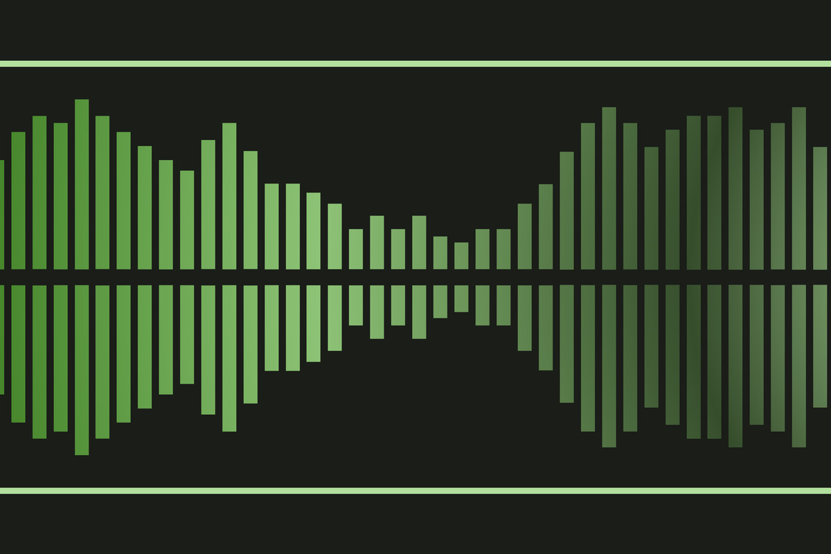 Illustration of audio waves