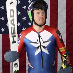 United States Olympic Winter Games alpine skier Ted Ligety poses for a portrait at the 2017 Team USA Media Summit Tuesday, Sept. 26, 2017, in Park City, Utah. (AP Photo/Rick Bowmer)