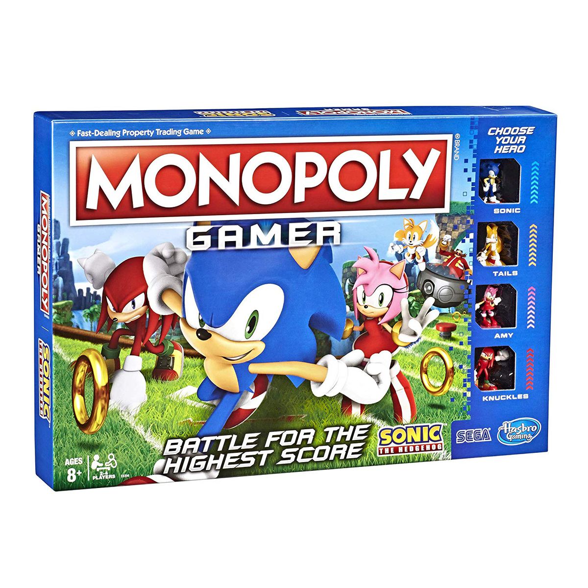 Box art for Monopoly Gamer: Sonic the Hedgehog
