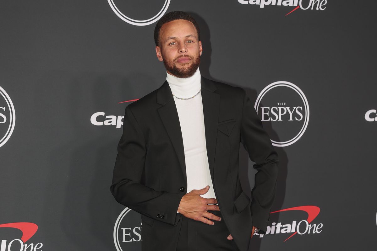 Stephen Curry at The 2022 ESPYS held at the Dolby Theatre on July 20, 2022, in Los Angeles, California, USA. Photo by Christopher Polk/Variety