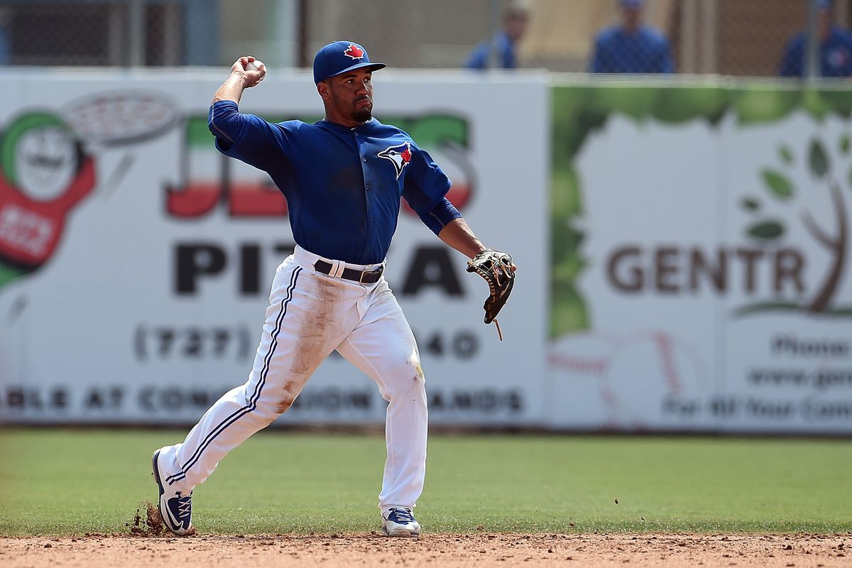 Picture of Devon Travis at Florida Auto Exchange stadium because no one had a great day