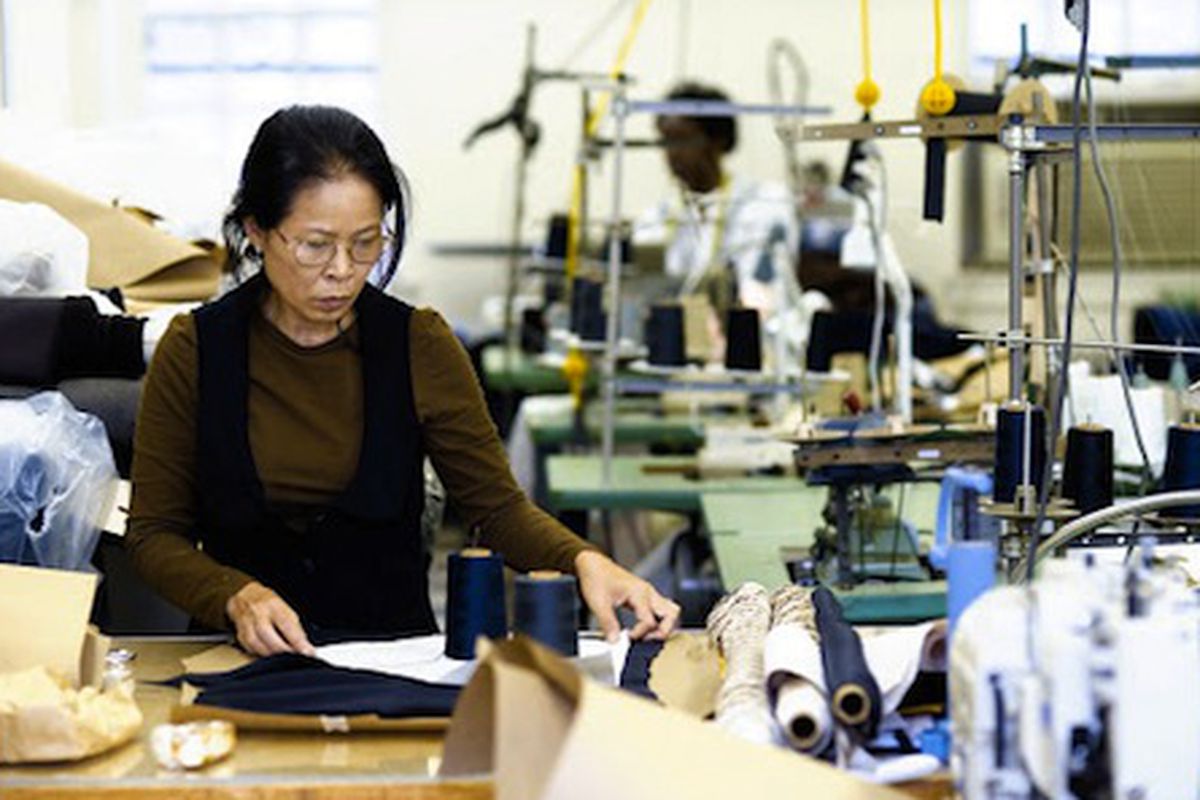Skilled laborers go to work in SA VA's garment center. Image credit: <a href="http://shop.savafashion.com/">SA VA</a>