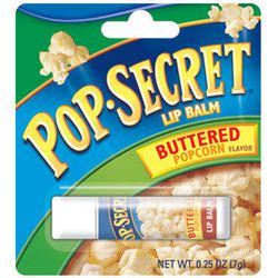 <a href="http://www.perpetualkid.com/pop-secret-lip-balm.aspx">Pop Secret popcorn</a>: $3.49