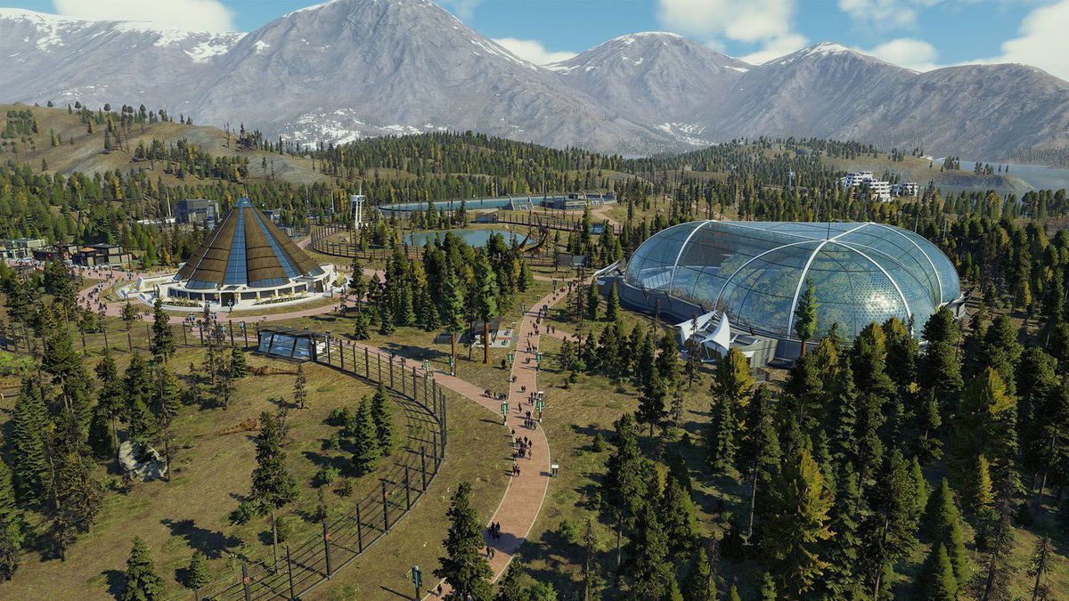 Jurassic World Evolution 2'de bir park gelişiyor