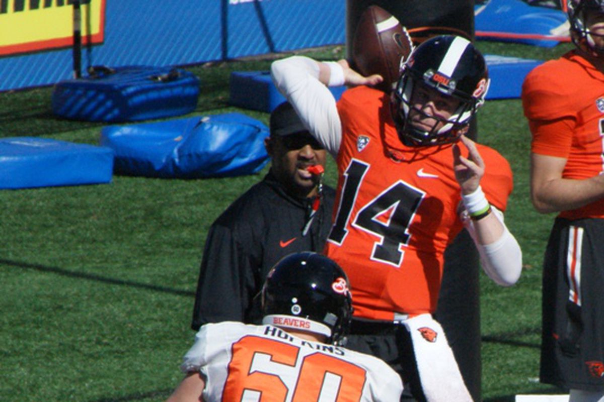 It could be NIck Mitchell at quarterback for Oregon St. instead of Seth Collins. Or it could be both.