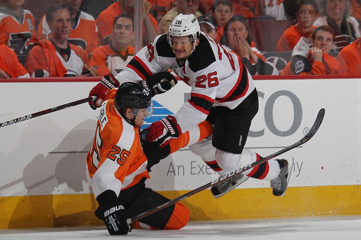 Patrik Elias is in "Claude Giroux in the Second Round" Mode, otherwise known as "invisible offensively"