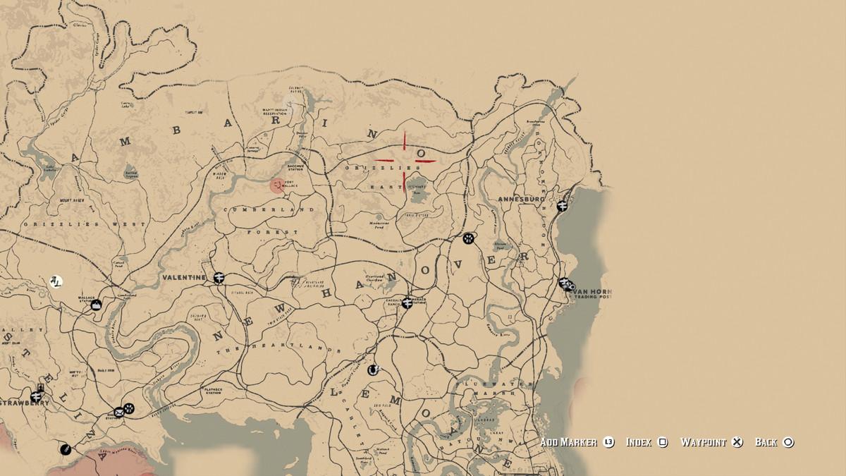 Red Dead Redemption 2&nbsp;Legendary Bharati Grizzly Bear location