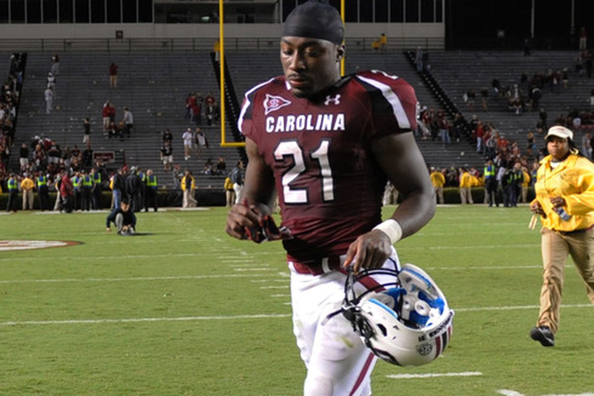 The bright side: Steve Spurrier cannot continue running him until he breaks.
