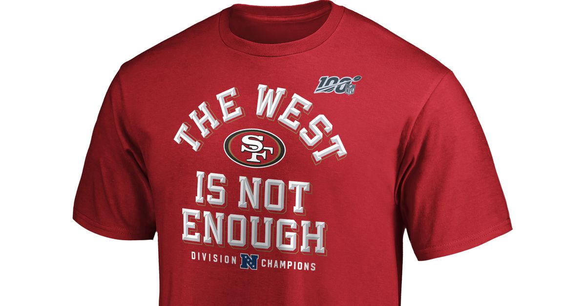 Celebrate the San Francisco 49ers NFC West title with new merch