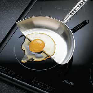 <p>Magnetic magic: With induction technology, the metal cooking vessel, not the burner itself, generates the heat.</p>