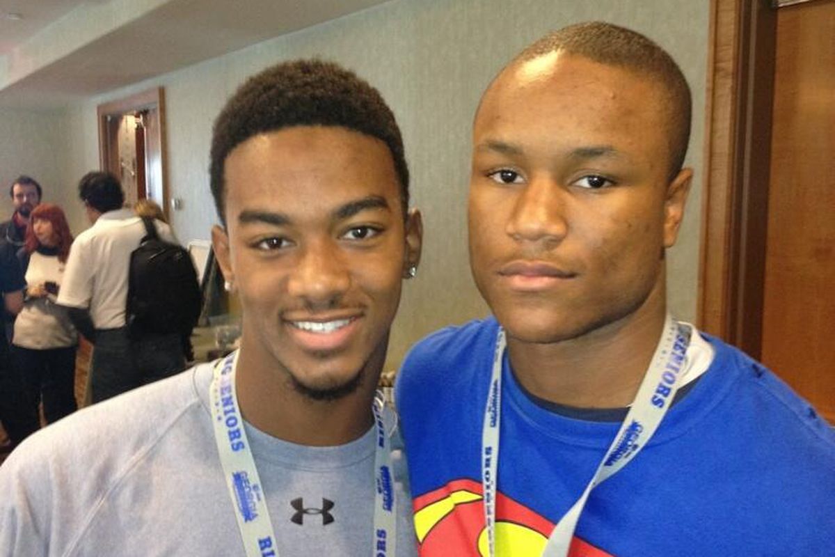 4-star DB Nick Ruffin (right) holds a Buckeye scholarship and plans on visiting Columbus this summer