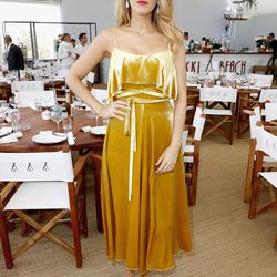 Blake Lively in Valentino at a luncheon for 'Café Society.'