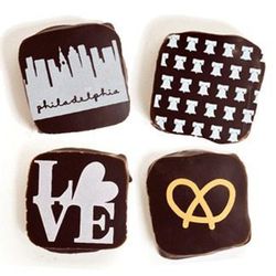 Send 'em home with Marcie Blaine's <a href="http://marcieblaine.bigcartel.com/product/philly-chocolates">Philly Series Chocolates</a>, $17.95/9pc box. 