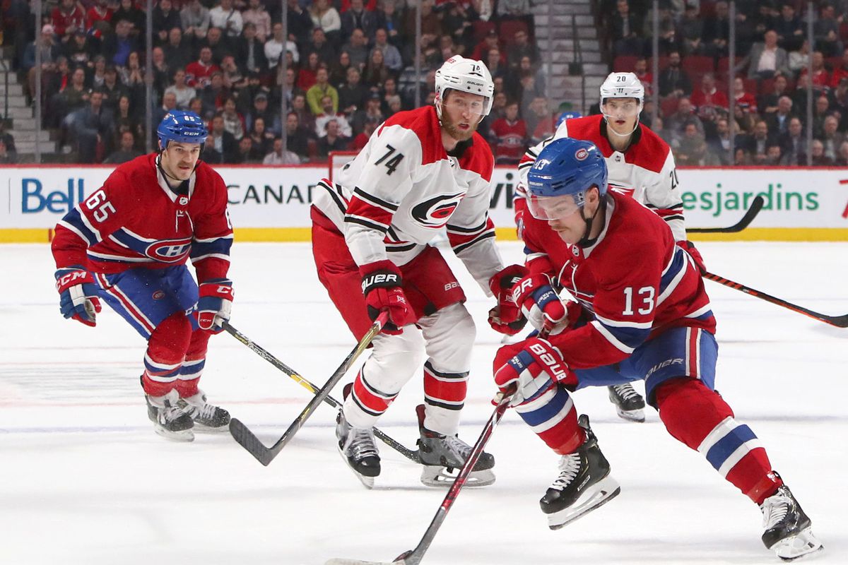 NHL: Carolina Hurricanes at Montreal Canadiens