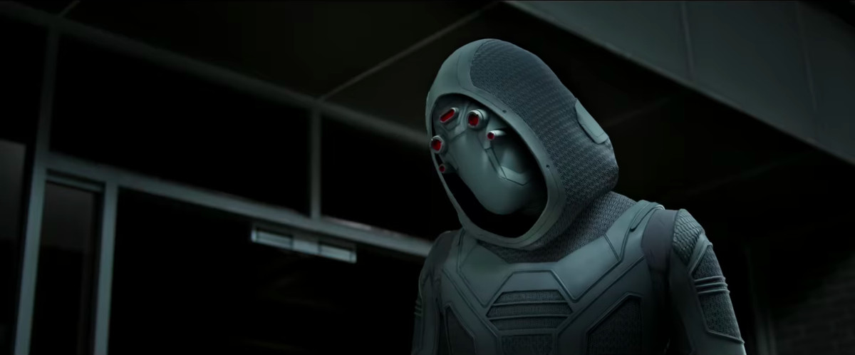 Ghost, as they appear in the first Ant-Man and the Wasp trailer, Marvel Studios, 2018.