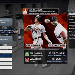 Mr. Reliable fielding and baserunning attributes